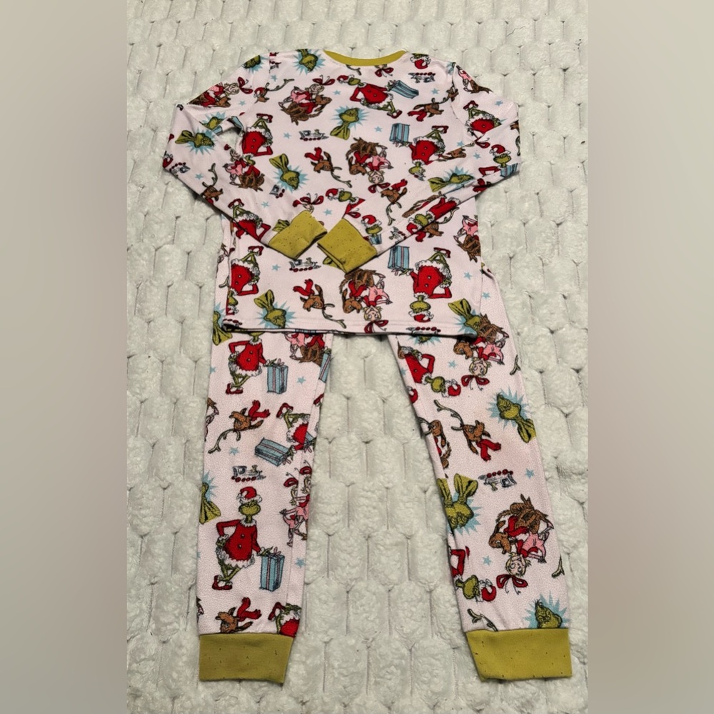 Cozy Kids Pajama Set with Cartoon Print - Pink and Yellow -220 - Picture 2 of 6